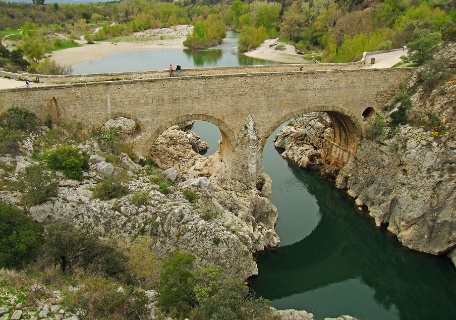 Le pont du diable à Aniane (Hérault)
